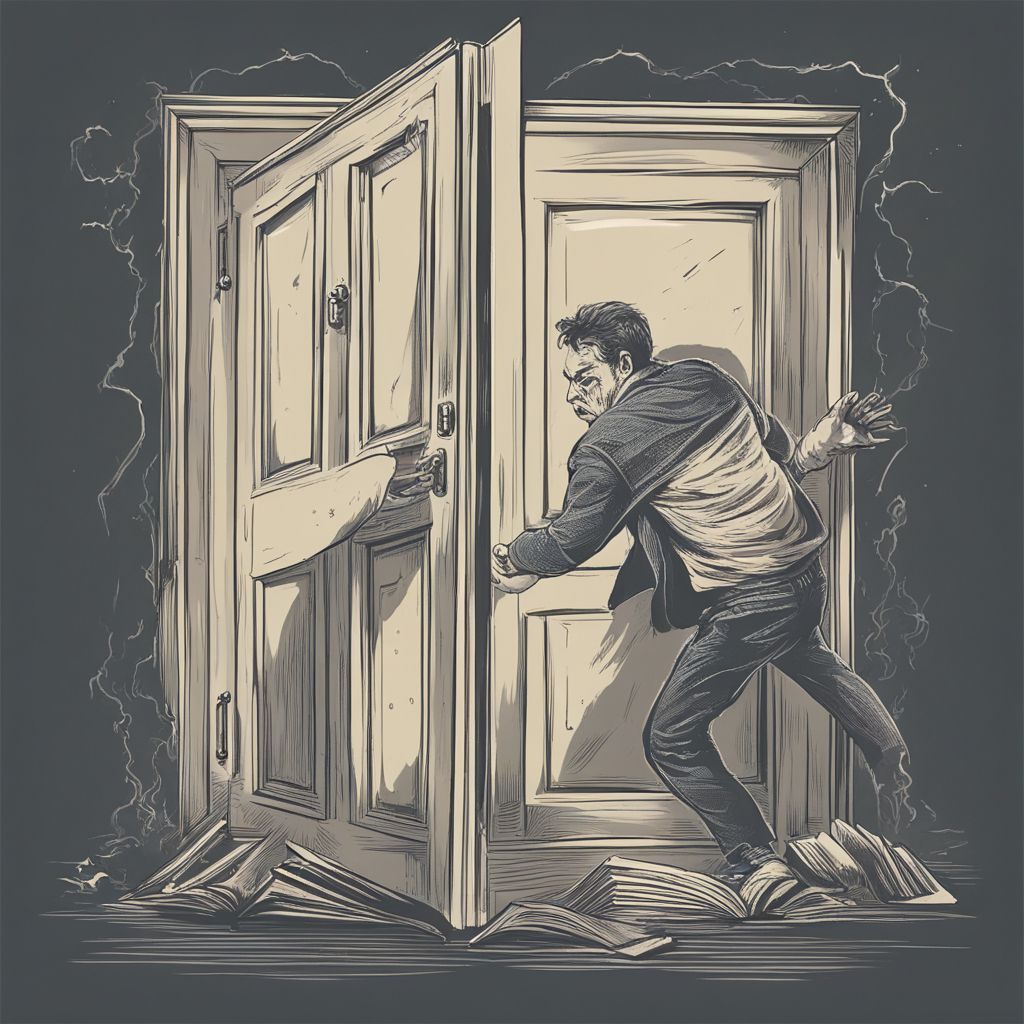 Фото Человек угрожает и ломится в дверь сонник